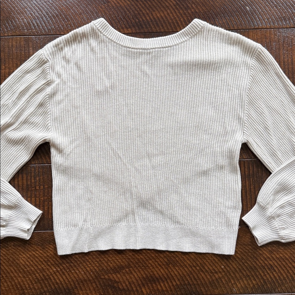 LULULEMON Reversible CrossOver Sweater Size 4 Balletcore Yoga - Picture 5 of 7